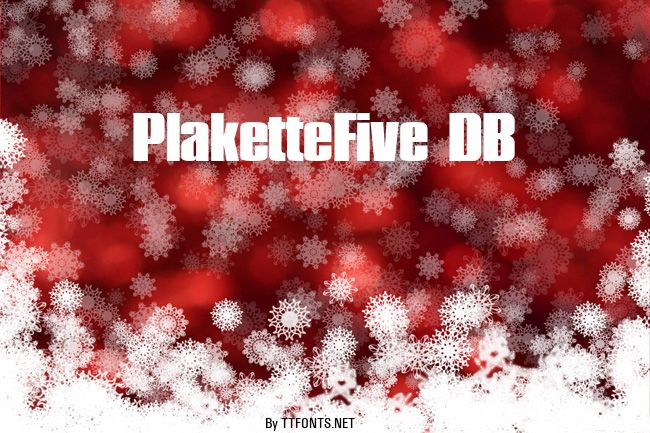 PlaketteFive DB example